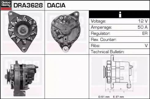 Remy DRA3628 - Alternatore autozon.pro