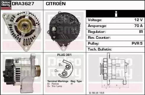 Remy DRA3627 - Alternatore autozon.pro