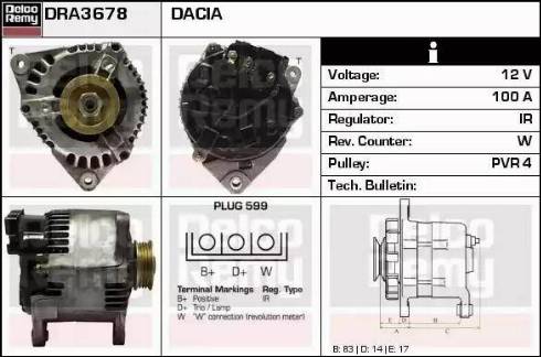 Remy DRA3678 - Alternatore autozon.pro