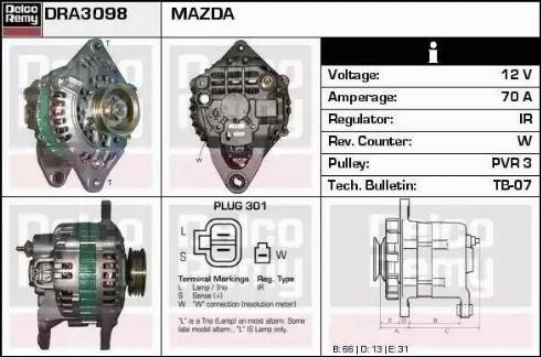 Remy DRA3098 - Alternatore autozon.pro