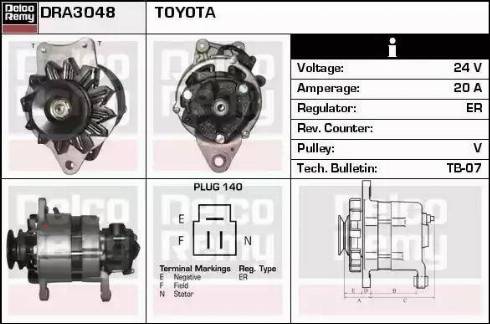 Remy DRA3048 - Alternatore autozon.pro