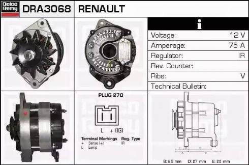 Remy DRA3068 - Alternatore autozon.pro