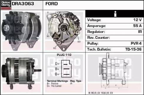 Remy DRA3063 - Alternatore autozon.pro