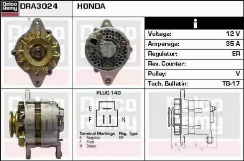 Remy DRA3024 - Alternatore autozon.pro