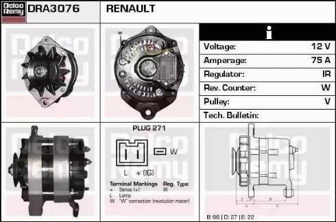 Remy DRA3076 - Alternatore autozon.pro