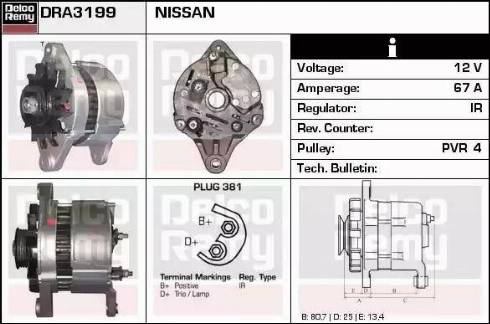 Remy DRA3199 - Alternatore autozon.pro