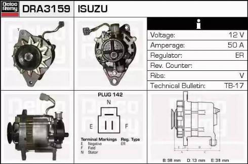 Remy DRA3159 - Alternatore autozon.pro