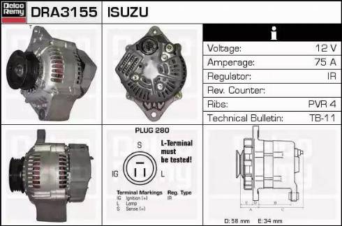 Remy DRA3155 - Alternatore autozon.pro