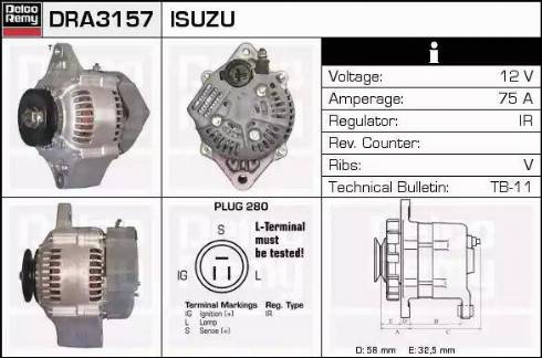 Remy DRA3157 - Alternatore autozon.pro