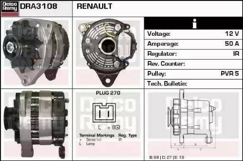 Remy DRA3108 - Alternatore autozon.pro