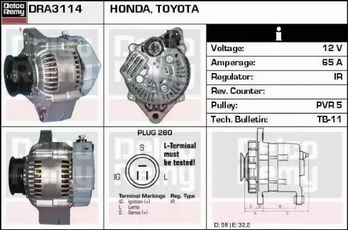 Remy DRA3114 - Alternatore autozon.pro