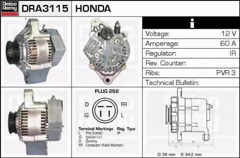 Remy DRA3115 - Alternatore autozon.pro