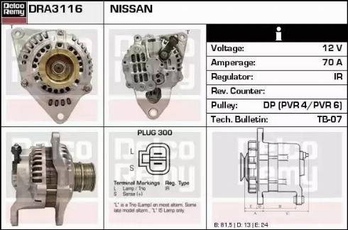 Remy DRA3116 - Alternatore autozon.pro