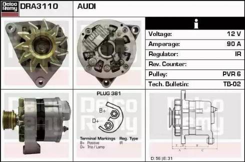 Remy DRA3110 - Alternatore autozon.pro