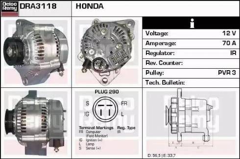 Remy DRA3118 - Alternatore autozon.pro