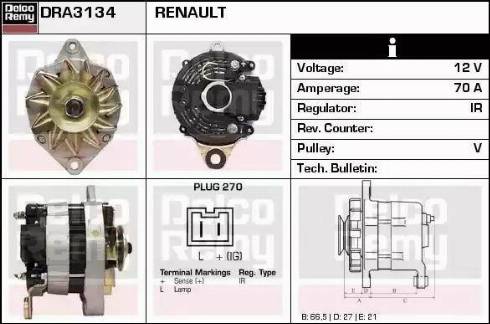 Remy DRA3134 - Alternatore autozon.pro