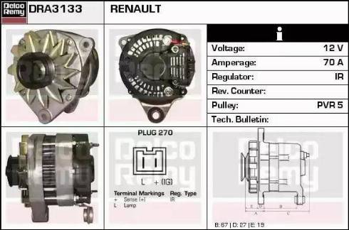 Remy DRA3133 - Alternatore autozon.pro