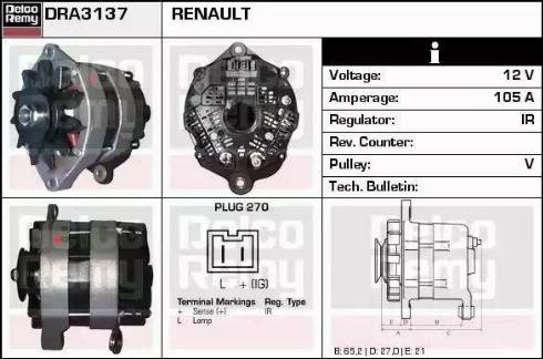 Remy DRA3137 - Alternatore autozon.pro