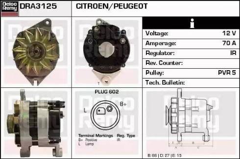 Remy DRA3125 - Alternatore autozon.pro