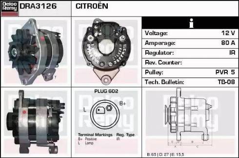 Remy DRA3126 - Alternatore autozon.pro