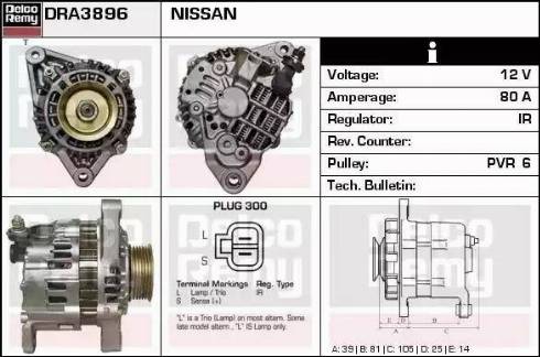 Remy DRA3896 - Alternatore autozon.pro