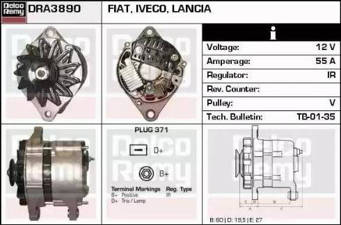 Remy DRA3890 - Alternatore autozon.pro