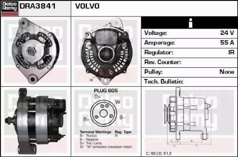 Remy DRA3841 - Alternatore autozon.pro