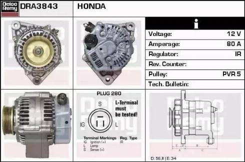 Remy DRA3843 - Alternatore autozon.pro