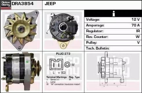 Remy DRA3854 - Alternatore autozon.pro