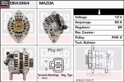 Remy DRA3864 - Alternatore autozon.pro