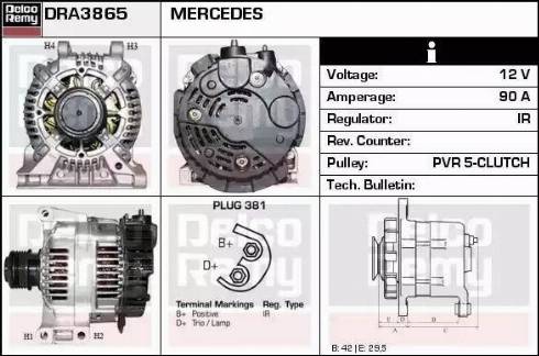 Remy DRA3865 - Alternatore autozon.pro