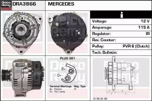 Remy DRA3866 - Alternatore autozon.pro