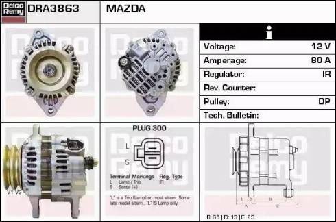 Remy DRA3863 - Alternatore autozon.pro