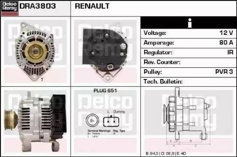 Remy DRA3803 - Alternatore autozon.pro