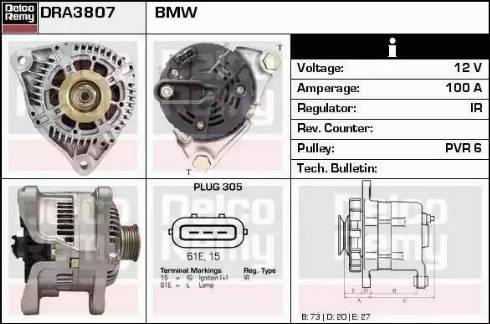 Remy DRA3807 - Alternatore autozon.pro