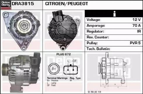 Remy DRA3815 - Alternatore autozon.pro