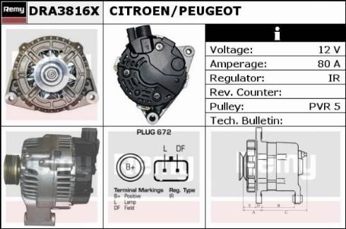 Remy DRA3816X - Alternatore autozon.pro