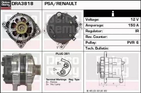 Remy DRA3818 - Alternatore autozon.pro