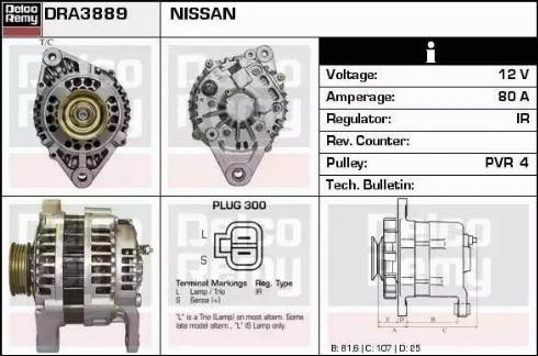 Remy DRA3889 - Alternatore autozon.pro