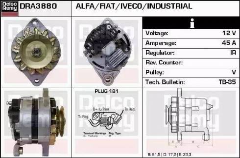 Remy DRA3880 - Alternatore autozon.pro