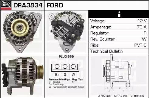 Remy DRA3834 - Alternatore autozon.pro