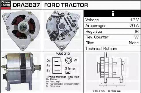 Remy DRA3837 - Alternatore autozon.pro