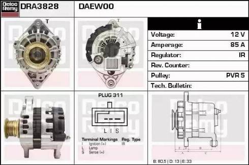 Remy DRA3828 - Alternatore autozon.pro