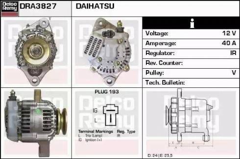 Remy DRA3827 - Alternatore autozon.pro