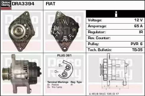 Remy DRA3394 - Alternatore autozon.pro