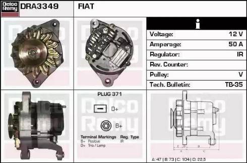 Remy DRA3349 - Alternatore autozon.pro