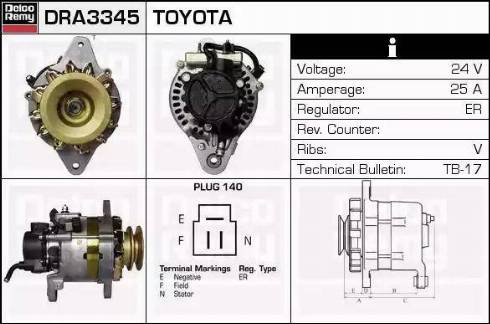 Remy DRA3345 - Alternatore autozon.pro