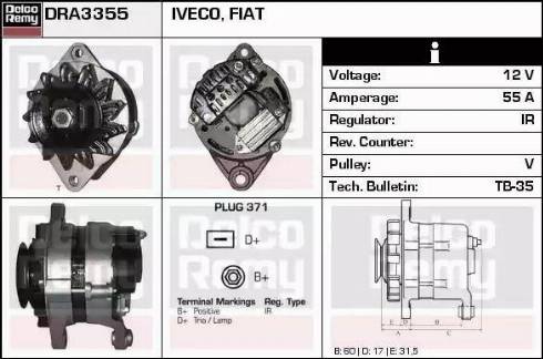 Remy DRA3355 - Alternatore autozon.pro