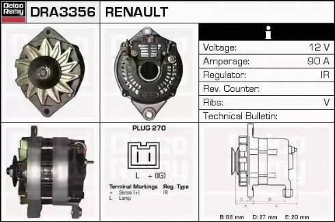 Remy DRA3356 - Alternatore autozon.pro