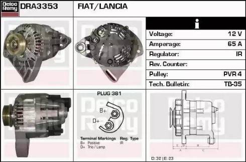 Remy DRA3353 - Alternatore autozon.pro